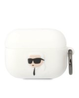  Karl Lagerfeld Karl Lagerfeld KLAPRUNIKH AirPods Pro cover white/white Silicone Karl Head 3D 