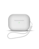  Hurtel Silicone case for AirPods 3 + wrist strap lanyard - white 