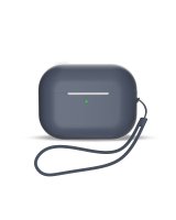  Hurtel Silicone case for AirPods 3 + wrist strap lanyard - blue 