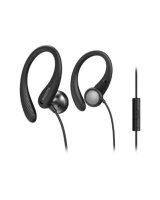  Philips Philips In-ear sports headphones with mic TAA1105BK/00, Cable1.2m, Black 