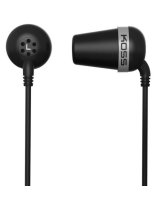  Koss Headphones THE PLUG CLASSIC Wired, In-ear, 3.5 mm, Noise canceling, Black 