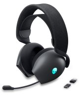  Dell Alienware Dual Mode Wireless Gaming Headset AW720H Over-Ear, Built-in microphone, Dark Side of the Moon, Noise canceling, Wireless 