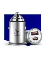  3MK Hyper Car Charger Type-C + USB ports QC 4.0 + PD 30W 