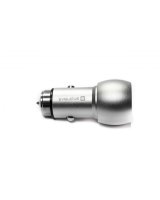  Evelatus Universal Car Charger ECC01 2USB port 3.1A with stainless steel escape tool Silver 