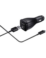  Samsung Universal Car Fast Charger 2x MicroUSB 2A Black 