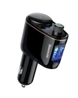  Baseus Locomotive Bluetooth FM Transmitter MP3 Car Charger 2x USB 3.4A Black 