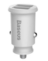  Baseus rain Car Charger mini car charger 2x USB 3.1A white (CCALL-ML02) White 