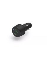 Hama Fast charging Auto PD/QC 45W (2X USB-C) Black 