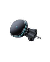  Wozinsky WCT5-Q6S2Y Car Holder with Qi/MagSafe 15W Inductive Charger for Ventilation Grill with Fan Black 