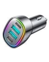  Joyroom Joyroom 70W car charger with 4 ports: 2 x USB C, 2 x USB black (JR-CL29) 
