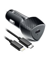  Forcell FORCELL F-ENERGY Carbon CC50-1C car charger Type C + cable Type C to Lightning PD 3A 20W black 