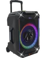  N-Gear N-GEAR THE FLASH 1540 - Karaoke Speaker - 15'' Woofer - Bluetooth - LED Lichtshow - Incl. Draadloze Microfoons 