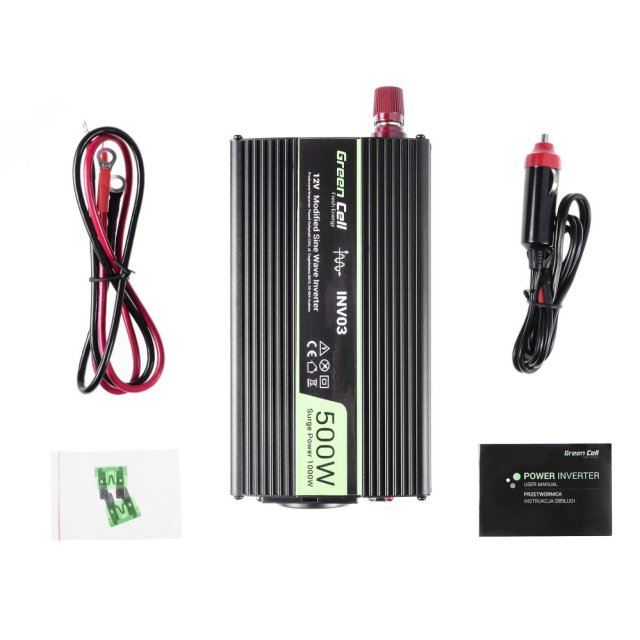  Green cell Green Cell Registered Voltage Car Inverter 12V to 230V 500W/1000W 