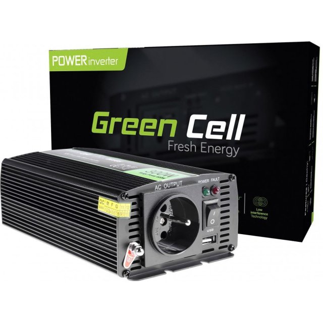  Green cell Green Cell Registered Voltage Car Inverter 12V to 230V 300W 