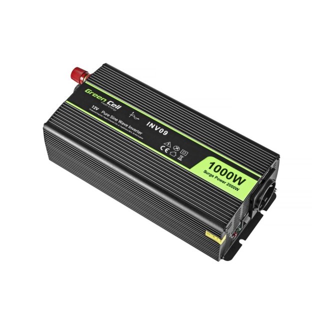  Green cell Green Cell Registered Voltage Car Inverter 12V to 230V 1000W/2000W Full Sine Wave 