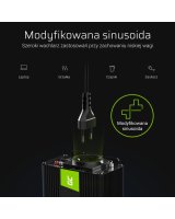  Green cell Green Cell Power Inverter 24V to 230V 1500W/3000W Modified sine wave 