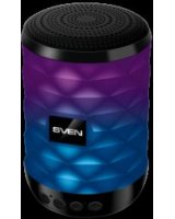  Sven SVEN PS-55 black power output 5W (RMS) TWS Bluetooth FM USB microSD lithium battery SV-021146 