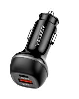  Veger Car charger VEGER USB A + USB C QC PD 51W CC62-1A1C black 