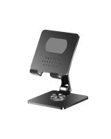  iLike STM4 Metal Tablet PC Holder Stand with Adjustable Perfect Angle & 360 Rotation Black Black 