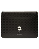  Karl Lagerfeld Karl Lagerfeld Saffiano Monogram Ikonik case for a 14'' laptop - black 