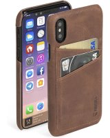  Krusell Apple Sunne 2 Card Cover Apple iPhone X vintage cognac (61104) 