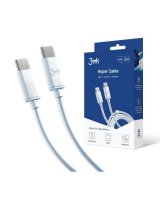  3MK Hyper Cable Type-C to Type-C 2m 100W White 