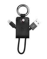  Hoco Apple iPhone Datu kabelis HQ UPL19 KEY CHAIN PORTABLE CHARGE CABLE BLACK 