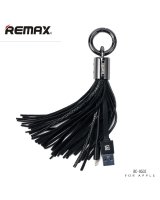  Remax Apple Tassels Ring Data Cable for Lightning Black 