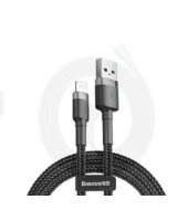  Baseus Apple CAFULE CABLE - USB TO LIGHTNING - 2.4A 1 METER Black 