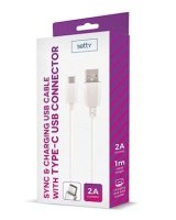  Setty Universal USB Type-C Cable 1m 2A White 