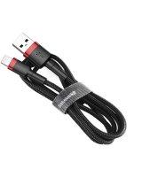  Baseus Cafule Cable durable nylon cable USB / Lightning QC3.0 1.5A 2M black-red (CALKLF-C19) Black 