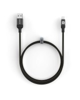  Evelatus USB A to Lightning, Cable 1.2M ( MFI11CL )Aluminum housing braiding Black 