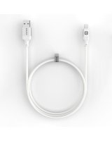  Evelatus USB A to Lightning, Cable 1.2M ( MFI11CL )Aluminum housing braiding White 