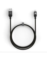  Evelatus USB A to C, 1.2M Aluminum housing braiding Black 
