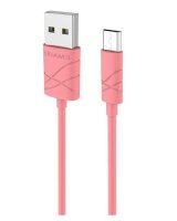  USAMS US-SJ039 U-Gee Pro PVC Universal Micro USB to USB Data&Fast 2A Charger Cable 1m Red 