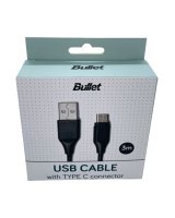  - Apple BULLET USB - Type C 3m, 2.4A Black 