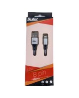  - BULLET Eight pin - USB 1m, 2.4A White 