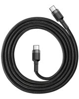  Baseus CABLE USB-C TO USB-C 1M/GRAY/BLACK CATKLF-GG1 