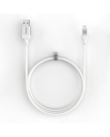  Evelatus Cable USB A to C 2M Aluminum housing braiding White 
