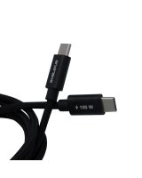  Evelatus USB 2.0 Type C to Type C 1.2M 100W/5A cable BL Black 