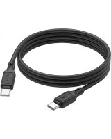 Hoco X90 Cool 60W silicone charging data cable for Type-C to Type-C Black 