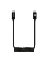  Evelatus AutoSpring Coiled Cable USB C to USB C connector 1.2M Black 