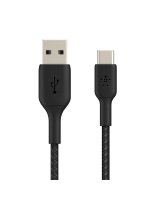 Belkin BOOST CHARGE USB-A to USB-C Cable, Braided, 2M Black 