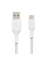  Belkin BOOST CHARGE USB-A to USB-C Cable, Braided, 2M White 