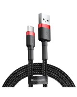  Baseus CABLE USB TO USB-C 2M/RED/BLACK CATKLF-C91 