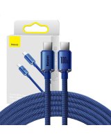  Baseus Baseus Crystal Shine cable USB-C to USB-C, 100W, 1.2m (blue) 