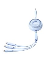  Joyroom 3in1 Joyroom Colorful USB to USB-C/Lightning/Micro USB cable 3.5A, 1m (blue) 