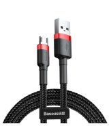  Baseus Baseus Cafule Cable CAMKLF-B91 USB-A / micro USB 2.4A 1 m - black and red 