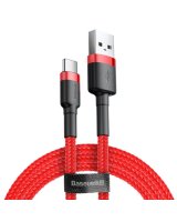  Baseus Baseus Cafule Cable durable nylon cable USB / USB-C QC3.0 2A 3M red (CATKLF-U09) 