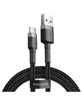  Baseus Baseus CAFULE TYPE-C CABLE 300CM GRAY/BLACK Black Grey 